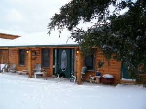 RS Ranch Cabin in Winter